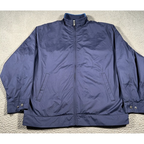 Peter Millar Other - Peter Millar Jacket Mens XL Blue Full Zip Hartford Windbreaker Bomber Pockets